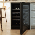 44 Bottle Single-Door Wine Cellar – Black