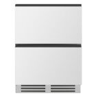 97 Can Dual Drawer Underbench Beverage Chiller – Black