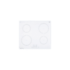 60cm Induction Cooktop with 4 Zones – White Glass