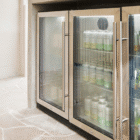 Underbench Triple-Door Outdoor Beverage Chiller – Stainless Steel