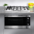 90cm Gas Cooktop with 5 Burners – Stainless Steel