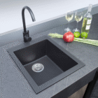 Gooseneck Mixer Tap – Matte Black