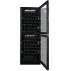 160 Bottle Double-Door Wine Cellar – Black