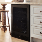 44 Bottle Single-Door Wine Cellar – Black