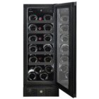 18 Bottle Single-Door Wine Cellar – Black