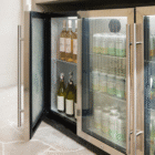 Underbench Triple-Door Outdoor Beverage Chiller – Stainless Steel