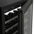 160 Bottle Double-Door Wine Cellar – Black