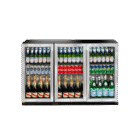 Underbench Triple-Door Outdoor Beverage Chiller – Stainless Steel