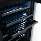 160 Bottle Double-Door Wine Cellar – Black