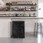44 Bottle Single-Door Wine Cellar – Black