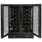 38 Bottle Double-Door Wine Cellar – Black