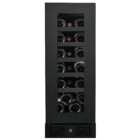 18 Bottle Single-Door Wine Cellar – Black