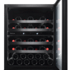 44 Bottle Single-Door Wine Cellar – Black