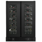 38 Bottle Double-Door Wine Cellar – Black