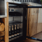 Underbench Triple-Door Outdoor Beverage Chiller – Stainless Steel