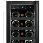 18 Bottle Single-Door Wine Cellar – Black
