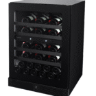 44 Bottle Single-Door Wine Cellar – Black