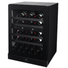 44 Bottle Single-Door Wine Cellar – Black