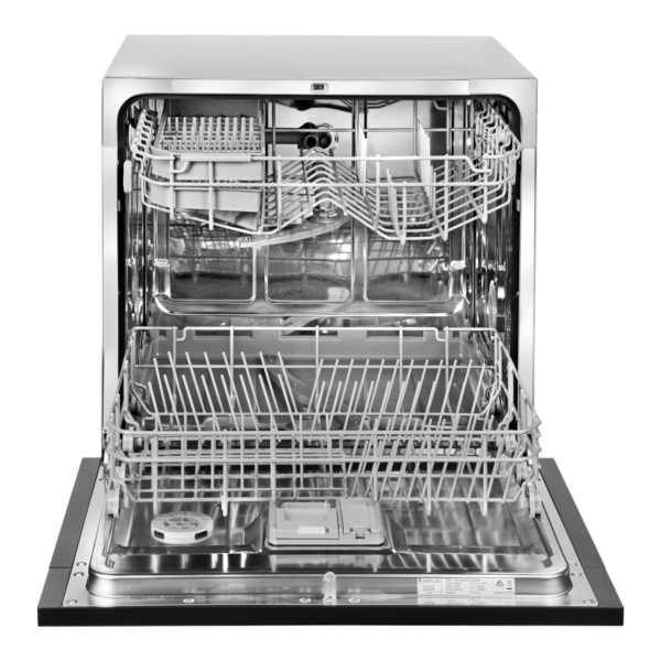 8 Place Setting Compact Built-in Dishwasher – Black