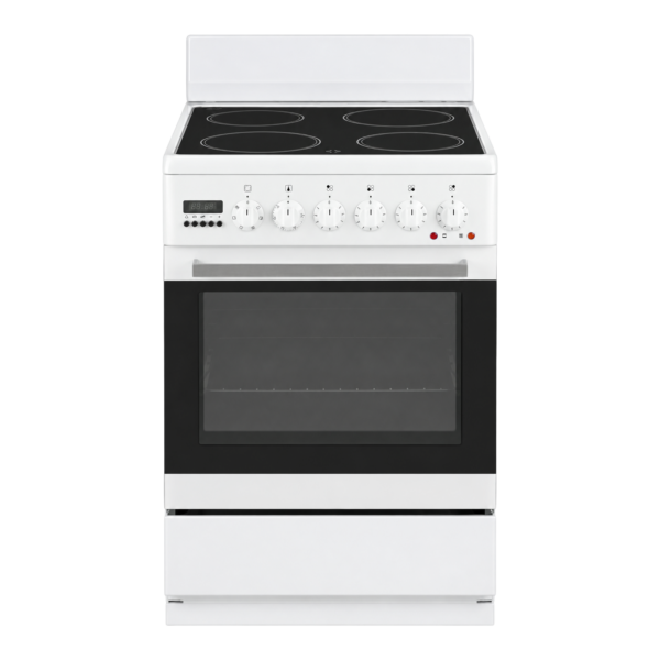 90cm Freestanding Cooker with 5 Gas Burners – Black