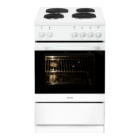 54cm Freestanding Electric Cooker with 4 Functions – White