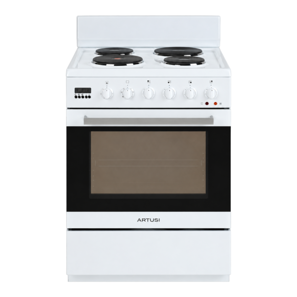 90cm Freestanding Dual Fuel Cooker with 5 Gas Burners – Black
