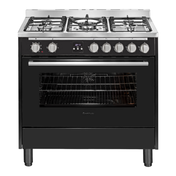 100cm Freestanding Cooker with 7 Gas Burners – Black