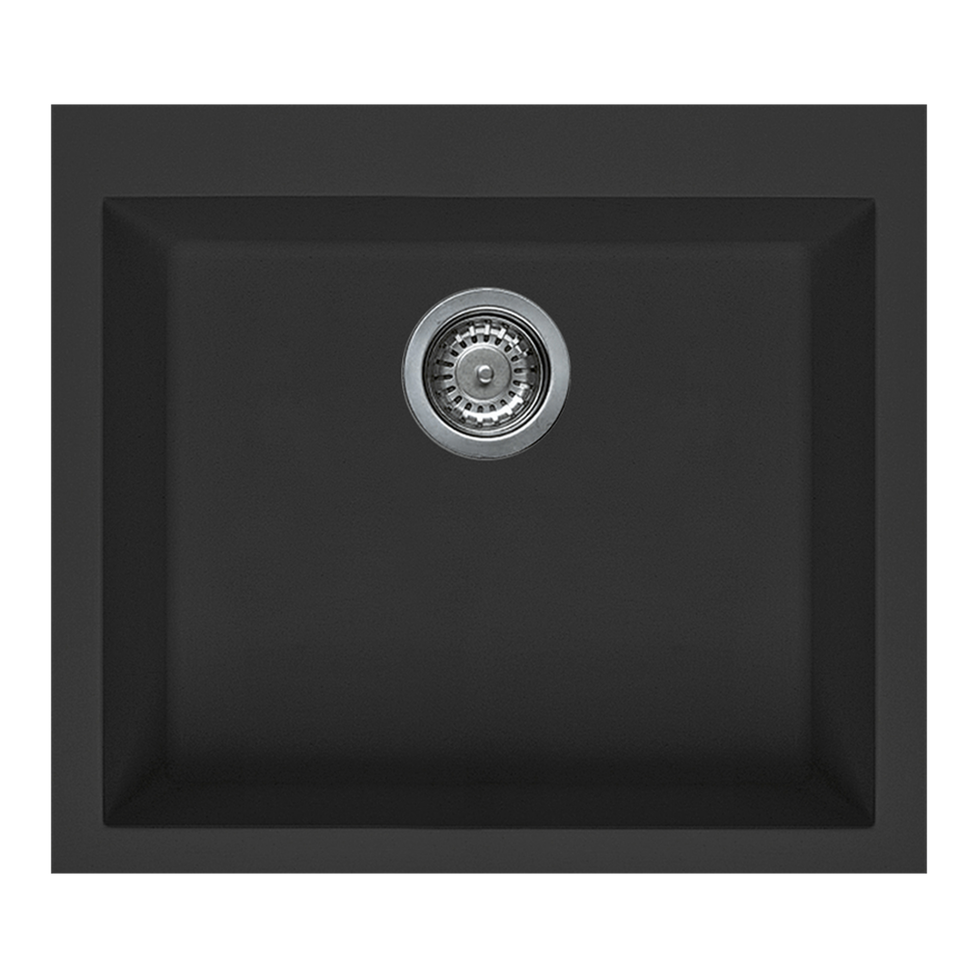 AGS571B - Feature Image 570mm Single-Bowl Granitek Sink – Black