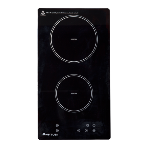 70cm Gas Cooktop with 5 Burners – Black Glass