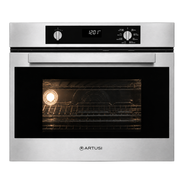 60cm Built-in Double Oven with 7 Functions – Black