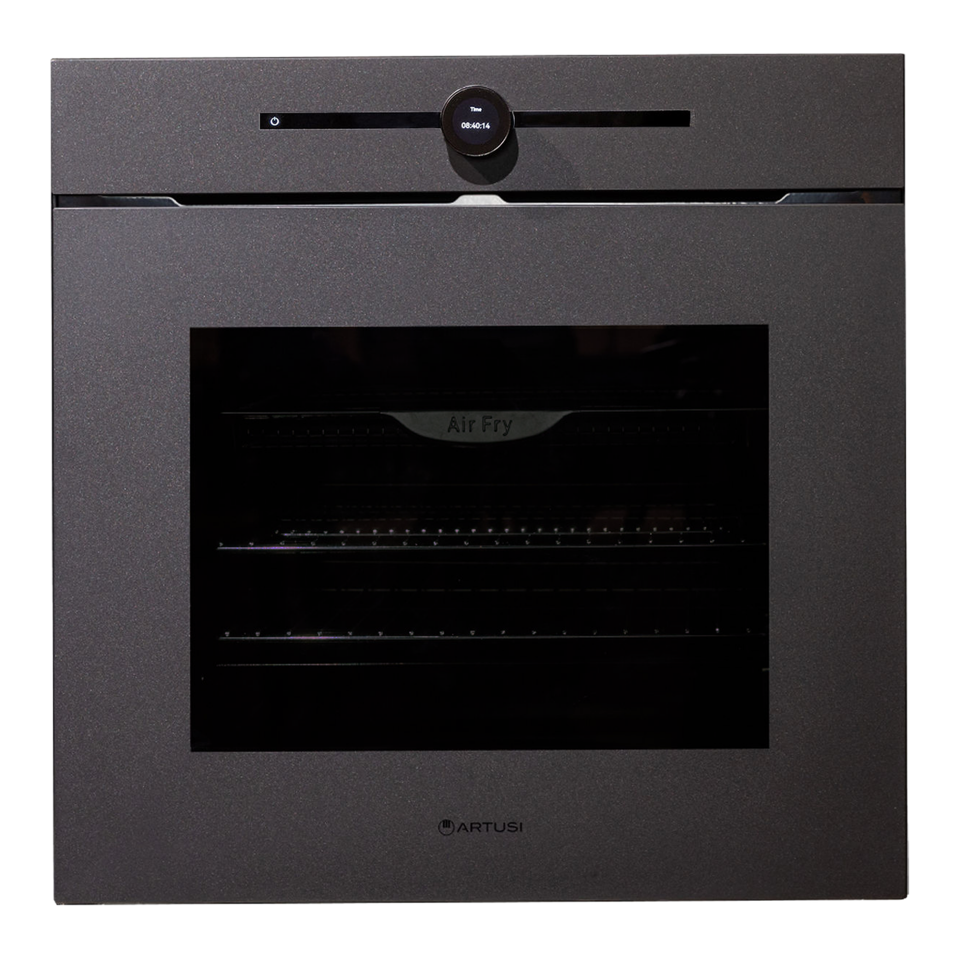 AON610NB - Feature Image 60cm Handleless Built-in Oven with 10 Functions and Air Fry – Nano Matte Black