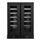 38 Bottle Double-Door Wine Cellar – Black