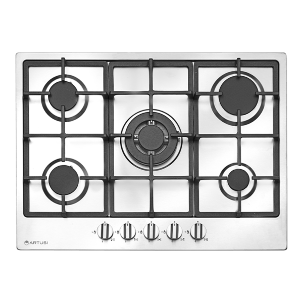 60cm Gas Cooktop – Nano Matte Black