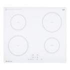 60cm Induction Cooktop with 4 Zones – White Glass