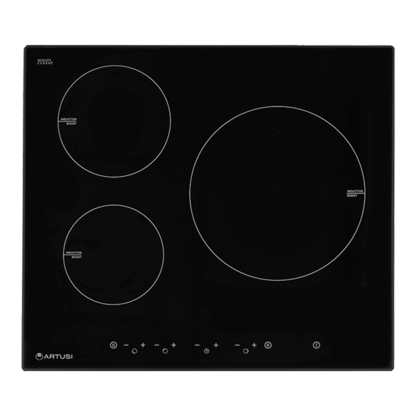 70cm Gas Cooktop with 5 Burners – Black Glass