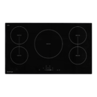 90cm Induction Cooktop with 5 Zones – Black