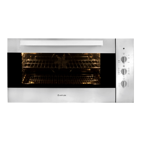 60cm Built-in Double Oven with 7 Functions – Black