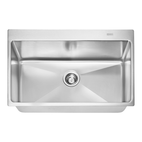 790mm Single-Bowl Granitek Sink – Black