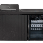 Piazza Outdoor Kitchen with Beverage Cooler – Matte Black
