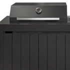 Piazza Outdoor Kitchen with Integrated Bar Fridge – Matte Black