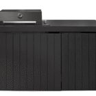 Piazza Outdoor Kitchen with Integrated Bar Fridge – Matte Black